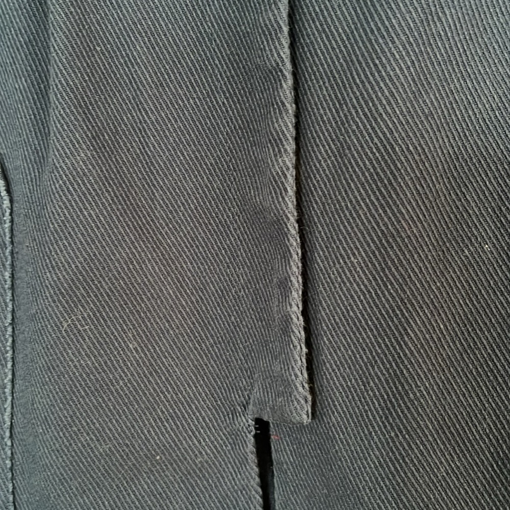 SIMPLY VERA by Vera Wang Navy Blue Thin Wale Corduroy Collarless Jkt, Small, GUC - Picture 8 of 12